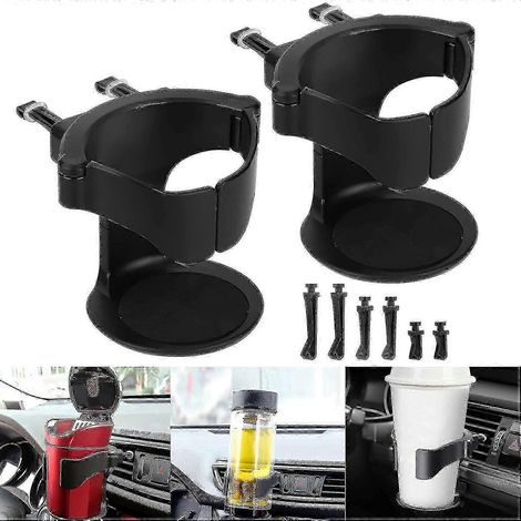 2 porte-gobelets de voiture avec sortie d'air, porte-gobelet réglable. (1/4)