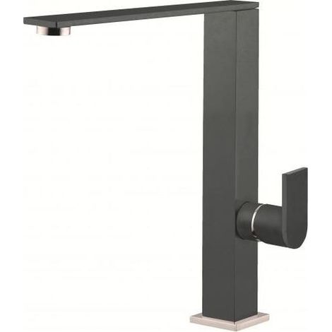 Elleci MKKFLA99 Flat Miscelatore Monocomando cucina canna girevole Keratek Plus foro 35 mm colore Dark Grey