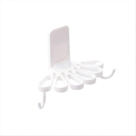 Porte-torchons de cuisine en forme de fleur avec crochets de rangement A (1/5)