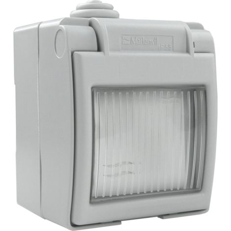 Interrupteur simple en saillie IP55 hermétique gris 1570.00 M-L 4114 (1/2)
