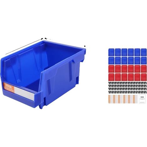 Bac de rangement, empilable, design écologique, 24 pcs (1/2)