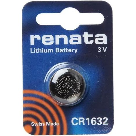 Batería renata CR1632 litio compacta duradera Suiza