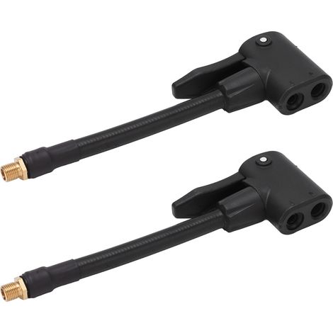 Adaptateur de mandrin de pneu d'air de voiture, buse de pompe, connecteur de filetage de gonfleur pour voitures, motos, vélos. (1/4)