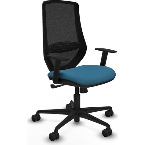 Sedia da Ufficio Piqueras y Crespo D036N0W Nero Verde petrolio (1/5)