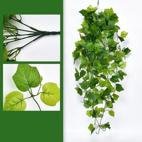 Plante Murale Artificielle - 100 cm - Décoration Intérieure Murale - Pour Salon Chambre Couloir Escalier - 1 Pièce (1/5)