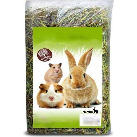 Foin Naturel Séché 1kg Pour Lapins Herbivores Rongeurs Hamsters