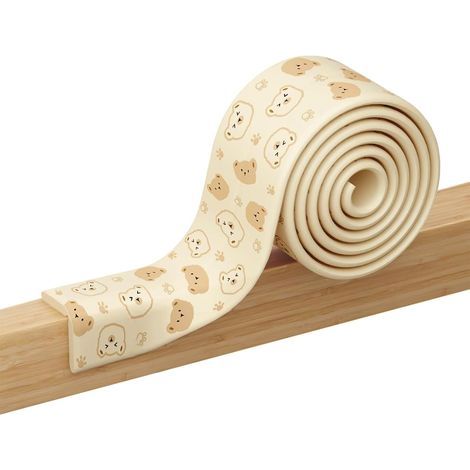 Protection de bord Pare chocs de meubles pour plus de sécurité Mousse de caoutchouc souple avec bandes adhésives de 2 m et coussin haute densité,protection absorbant les chocs pour enfants (1/5)