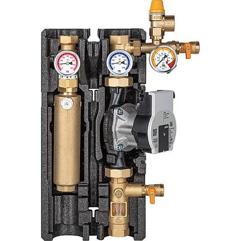 Station solaire Maxi Basic DN25 1" 2 allures débimetre Wilo Para ST 25-180/8-75 PWM (1/2)