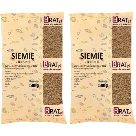 Semillas de lino 1 kg (2 x 500 g) (1/3)