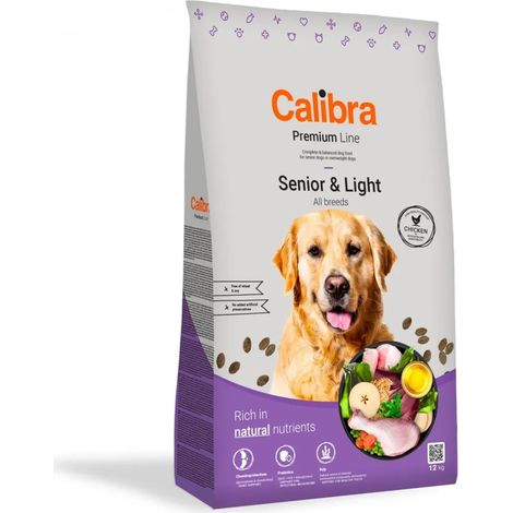 Croquettes pour chien CALIBRA DOG premium senior et léger 12 kg