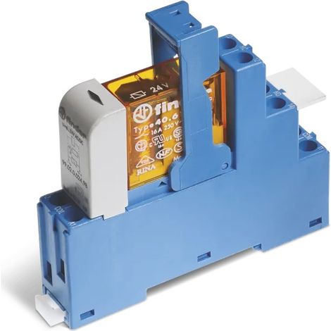 Relais d'interface électromécanique Finder 48, 12V, 1 RT, montage Rail DIN ( Prix pour 1 )