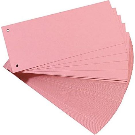 Herlitz Intercalaires en carton manille A4 - 180 g/m², 2 perforations, 240 x 105 mm (1/2)