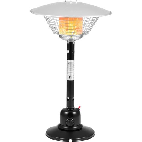 Tischheizstrahler für den Außenbereich, 3200 W, Schwarz, Sicher & Tragbar