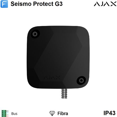 117736 - Superior - Superior SeismoProtect G3 Fibra - Rilevatore sismico cablato con un sensore d'urto aggiuntivo - colore black - Ajax sicurezza professionale
