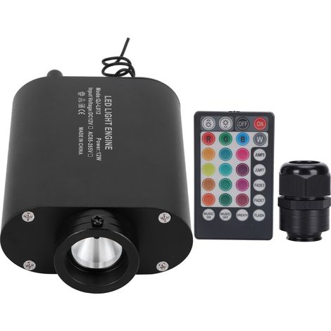 Moteur de lumière à Fiber optique avec télécommande, éclairage de plafond RGBW 12W pour application Bluetooth (1/5)