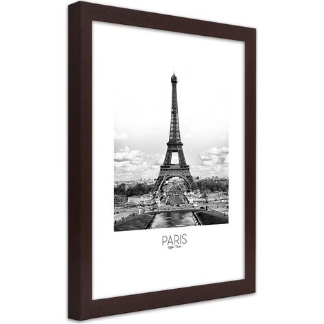 Quadro con cornice, L'iconica Torre Eiffel - 40x60 (1/5)