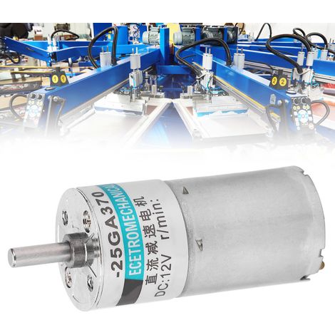 XD-25GA370 12V DC Miniatur-Getriebemotor, langsam laufender, reversibler Getriebemotor, 100 U/min (1/5)