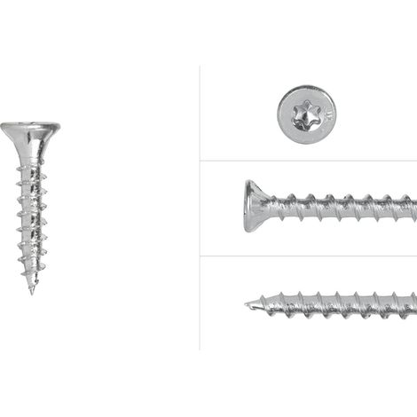 Spanplattenschrauben Verzinkt 4 x 20 mm Torx 20 Vollgewinde -