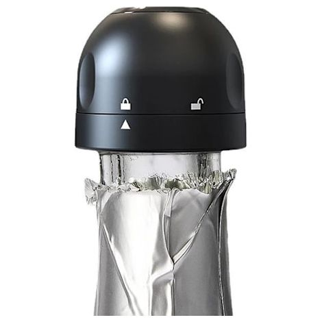 Bouchon en liège pour vin et champagne - Bouteille de champagne / bouteille de vin - Noir - Lot de 1-AquaForge (1/3)