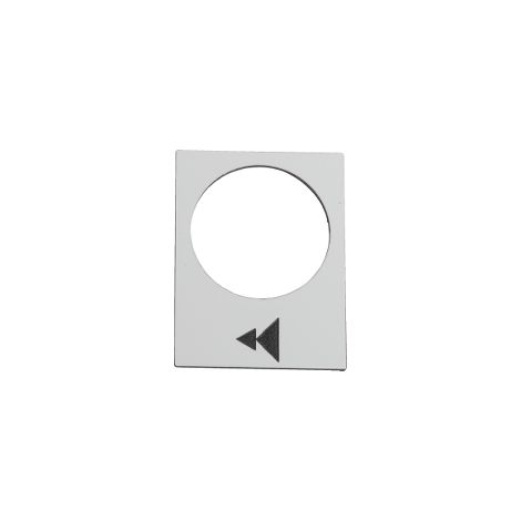 Placa de descripción, blanca, rectangular, 30x40 mm, elevación lenta-rápida, ZB2BY4903