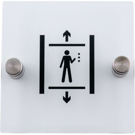 Plaque de porte transparente - Ascenseur - 4386140 (1/3)