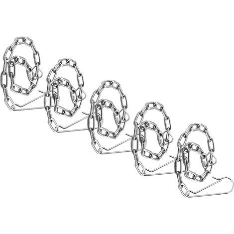 5 pièces Chaîne de Levage pour Clapet, Acier Inoxydable (1/5)