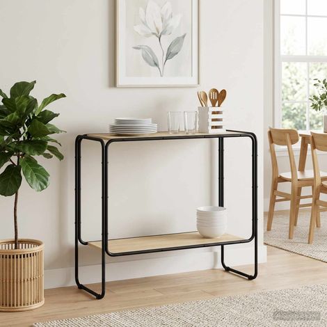 Aparador Roble Sonoma 93.5 x 38 x 75 cm Madera de ingeniería (1/4)
