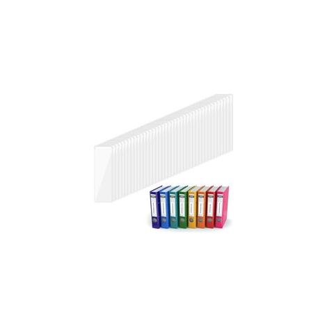 Lot de 120 porte-étiquettes transparents, étiquettes de classeur de 2,5 x 7,6 cm, pochettes adhésives transparentes avec ouverture sur le dessus pour bacs de rangement, carnets, boîtes, inserts (1/5)