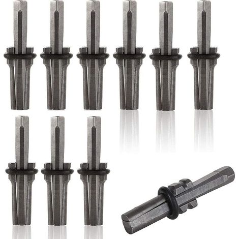 Coin Éclateur Pierre, 16mm Plug Wedge et Plumes Cales Béton, 10 Pièces Stone Splitter, Fendeur de Pierres, Outil Tailleur de Pierre pour Béton, Marbre, Granit