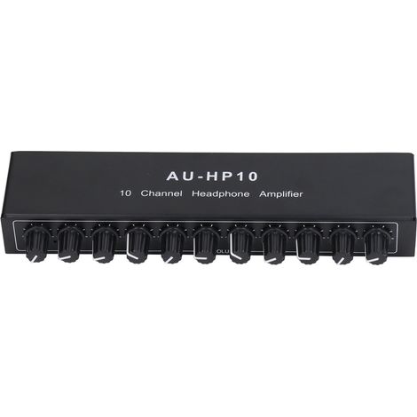 Amplificateur Audio 10 Sorties - Préampli Casque Stéréo avec Contrôle Indépendant - Splitter 1 Entrée 10 Canaux - Alimentation 12V (1/5)