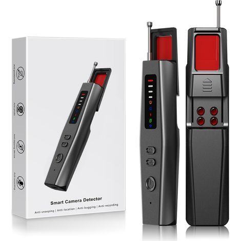 Professioneller 6-in-1-Detektor für versteckte Kameras – Fortschrittlicher Detektor für Spionagemikrofone, Kameras und GPS-Tracker, 6 Erkennungsmodi, wiederaufladbarer Lithium-Akku, ideal für Reisen u (1/5)
