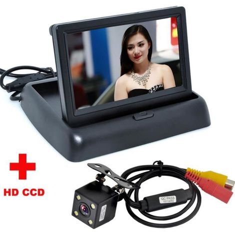 4 LED Caméra de recul + Moniteur de 4,3 pouces Système de caméra-Ywey (1/4)