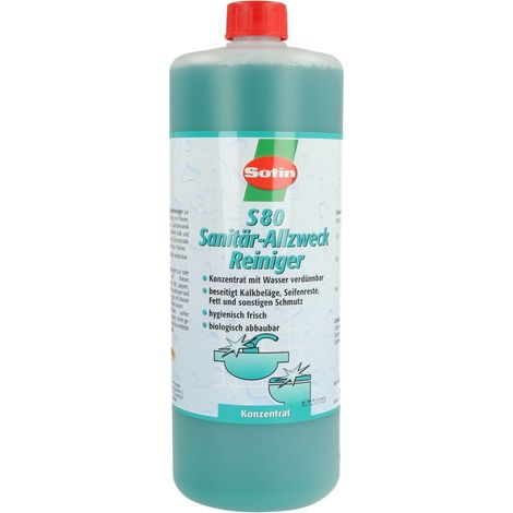 Nettoyant sanitaire tout usageSotin S 80 concentré, bouteille 1 l