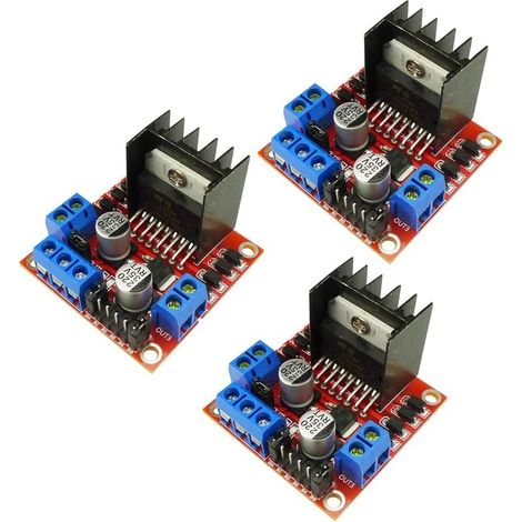 3PCS L298N Motor Drive Controller Board Module Dual H Bridge DC Stepper Module (1/5)