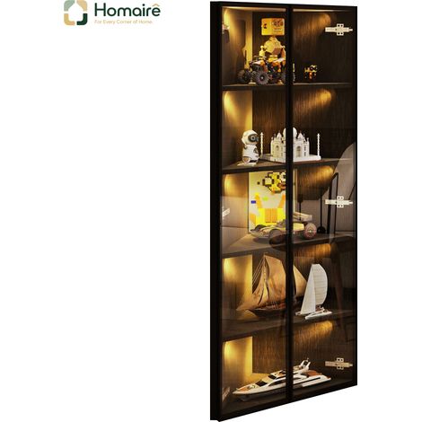 Bücherregal MDF schwarz 62 x 35 x 160 cm HOMAIRE (1/5)