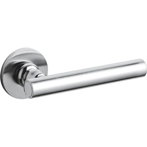 Poignée de porte design Dolve Vita sur rosace chrome mat - M243NSB8BCO