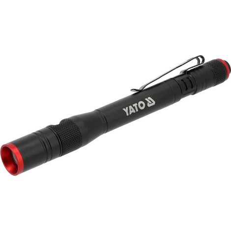 LED Inspektionslampe Stiftlampe 500 lm – wiederaufladbar per USB, mit Zoom, Werkstatt-Taschenlampe, schlankes Design für enge Arbeitsbereiche YATO