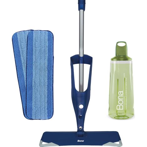 Bona spray mop premio per pietra, piastrelle e laminato, spray mop lavapavimenti, mocio spray, lavapavimenti spruzzo, set con cuscinetto di pulizia in microfibra extra, panno, spruzzare