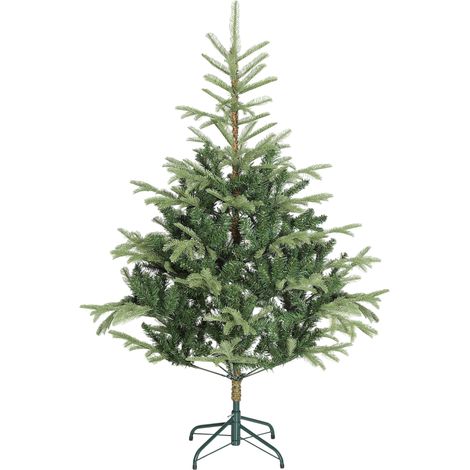 HOMCOM árbol de Navidad artificial 150 cm, árbol de Navidad con 492 ramas densas, soporte metálico plegable, fácil montaje, para interior, verde (1/5)