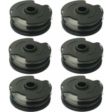 6 bobines de fil de rechange pour débroussailleuses sans fil Parkside PRTA 20-Li, PRT 300 A1, PRT 550 A1/A3 – Compatible avec les modèles A1/B2/C3 – Fil nylon résistant 2,0 mm – Lot de 6 (1/4)