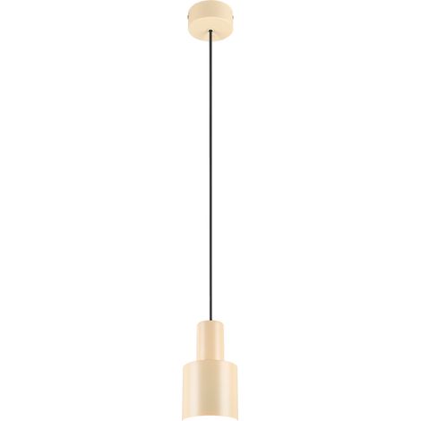 Lampada a sospensione, metallo, beige, 12x150x12 cm, Agudo (1/5)