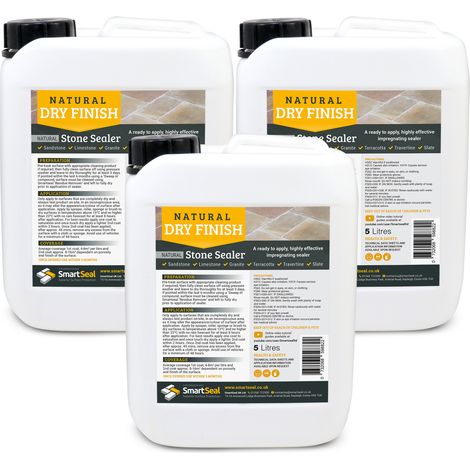 Sandstone/Natural Stone Sealer - Dry Finish - 3 x 5 Litre