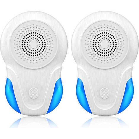 Répulsif anti-insectes à ultrasons, diffuseur à brancher, répulsif d'intérieur, convient aux insectes, cafards et souris (lot de 2, prise européenne).