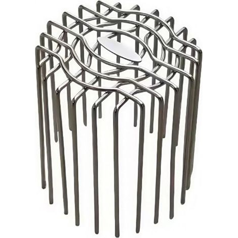 Couvercles de drainage de toit et de balcon en acier inoxydable 304 pour gouttière, protection de débit d'eau de pluie à grand déplacement pour systèmes de drainage de jardin extérieur (90 mm) (1/5)