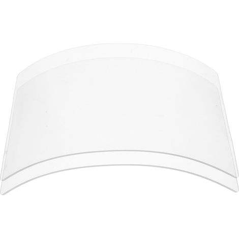 Lot de 2 Visières en Verre Sablé 4 Mm pour Casque de Sablage, Protection Extérieure de Lentille Antibuée, Film Protecteur Solide, Accessoire de Sécurité Industriel pour Peinture (1/5)