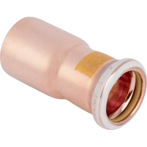Geberit Mapress Riduzione in rame con estremità a innesto (gas), DN 40 / 25, 34625