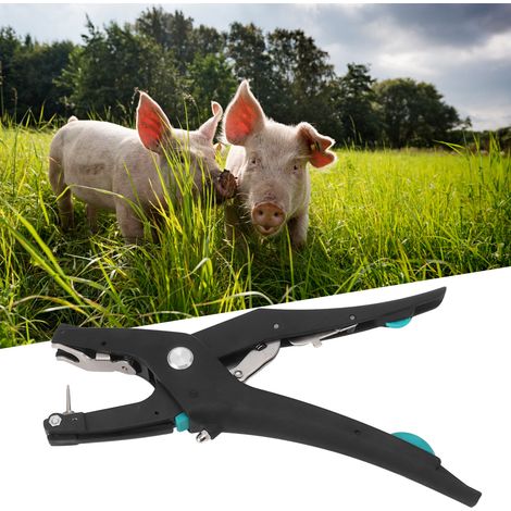 Pinces à boucle automatique à rebond pour la pose de boucles d'oreilles, installateurs de boucles d'oreilles pour porcs, bovins et moutons. (1/5)
