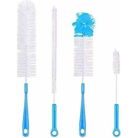 4PCS Multi-usages à Long Manche Goupillon Bouteille de Bière Brosse de Nettoyage de Bouteille, Brosse de Bouteille de Sport, Brosse de Nettoyage de Paille, Brosse de Nettoyage de Bec (1/5)