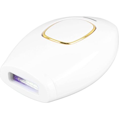 Appareil d'épilation laser ergonomique, portable et indolore, prise standard européenne, 100-240V, blanc. (1/5)