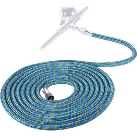 Tuyau d'aérographe tressé en nylon de qualité supérieure de 3 mètres / 10 pieds avec raccord standard de 1/8 (1/5)